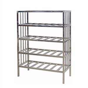 Vertex Flowtubes manufactures stainless steel tubes for the shelving system.