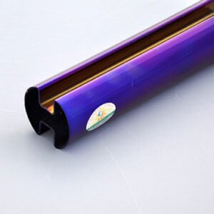 304 stainless steel colored double groove pipe - purple