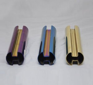 304 stainless steel colored double groove pipe From SS Tube Manufacturer