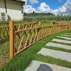 Yellow stainless steel bamboo-joint tubes Cases for fences From 304 Stainless Steel Pipe Manufacturers